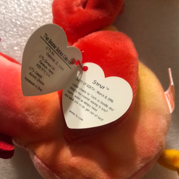 Ty Beanie Babies Strut The Rooster - Picture 5 of 14